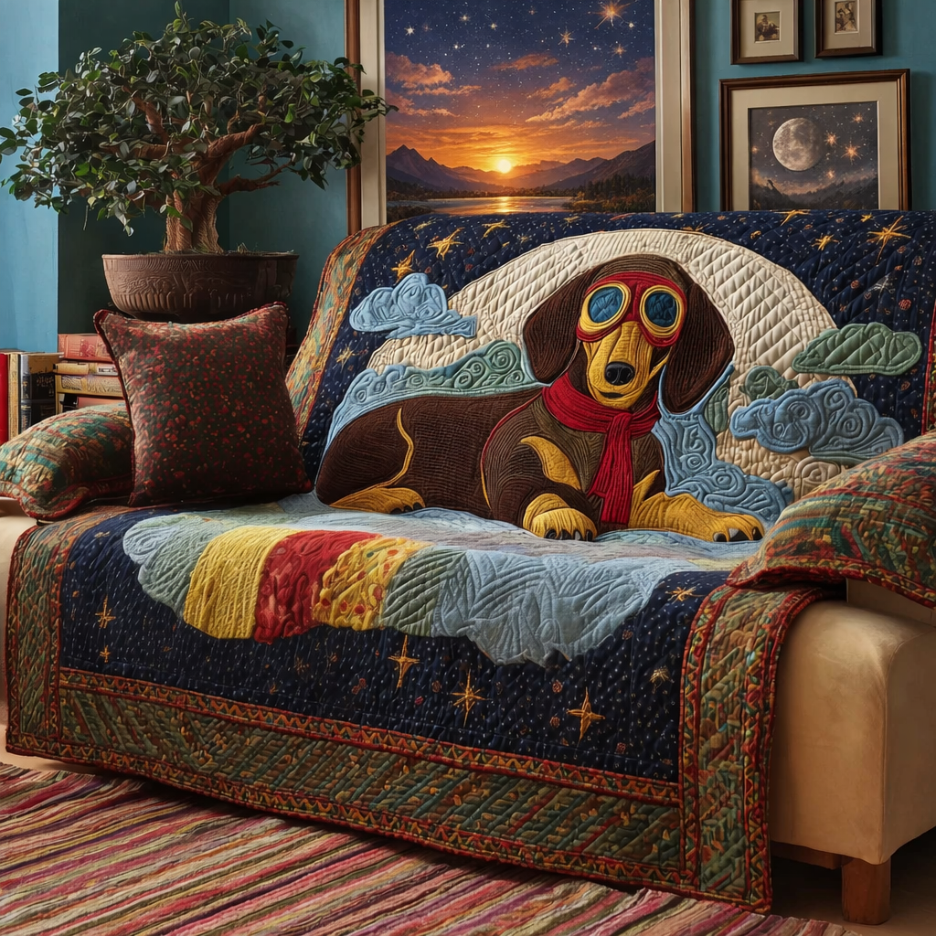 Sky Dreamer Quilted Sofa Cover GFTOQM1122