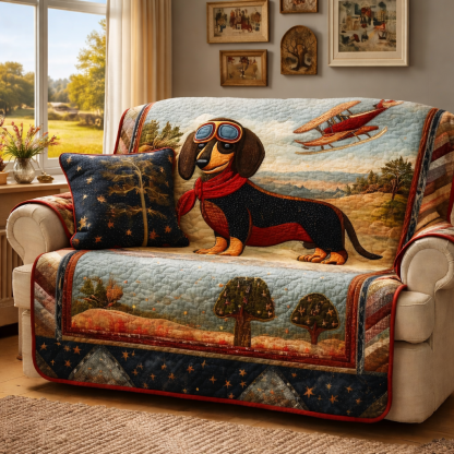 Aero Pup Quilted Sofa Cover GFTOQM1123