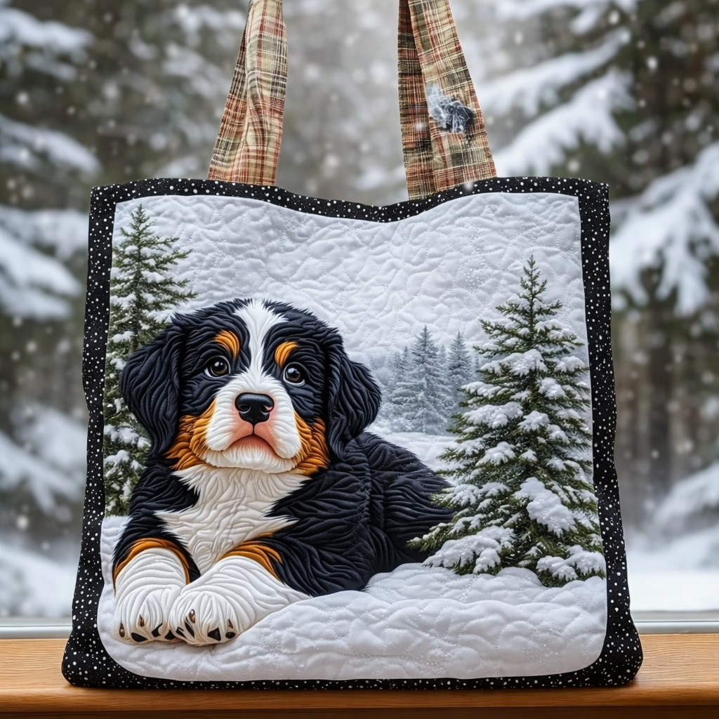 Bernese Mountain Quilted Tote Bag GFTOMA5380