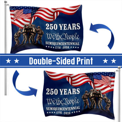 Flagwix American Flag, 250 Years We The People Semiquincentennial Grommet Flag