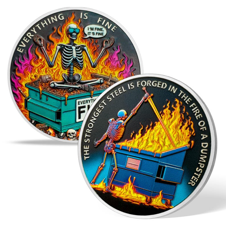 Dumpster Fire Challenge Coin Ⅶ