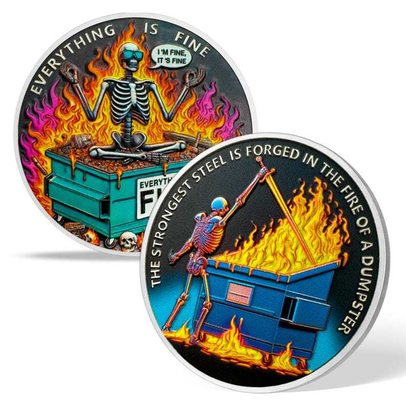 Dumpster Fire Challenge Coin Ⅶ