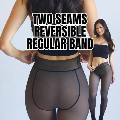 Original Magic Fleece-Lined Leggings: New Compression Band & One-Seam Design! Sizes XXS-3XL, 4 Shades, Closed Foot—Plus Sizes & Light to Brown Fur Options