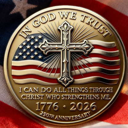 ✝️ “In God We Trust” 250th Anniversary Christian Commemorative Coin 🇺🇸🪙
