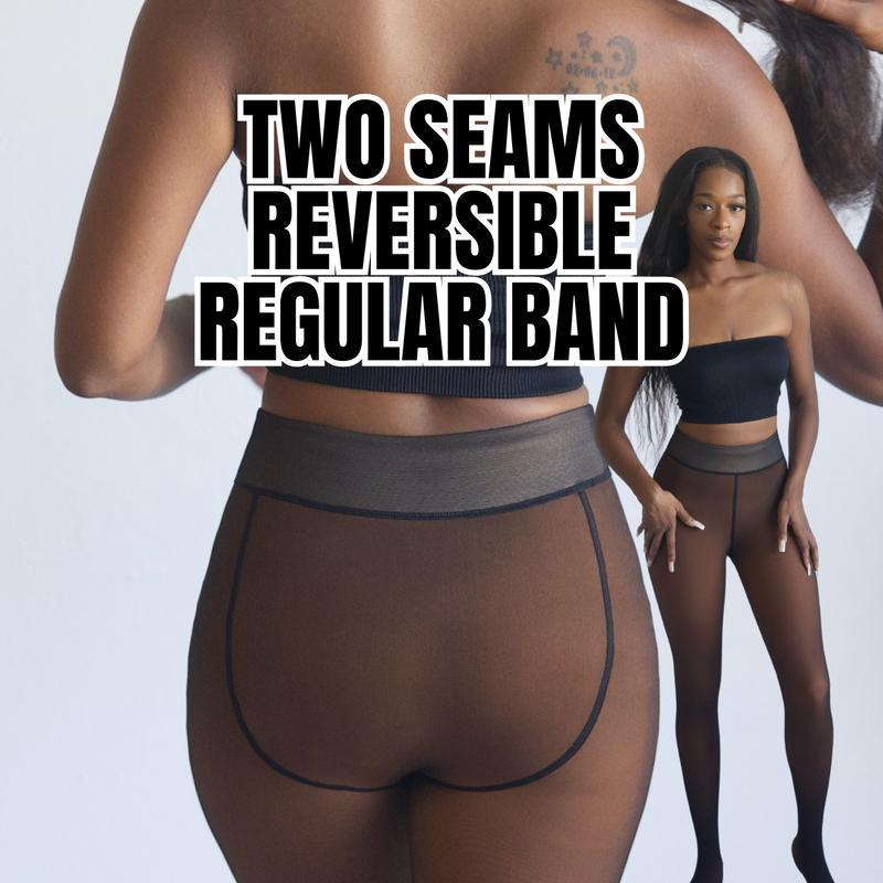 Original Magic Fleece-Lined Leggings: New Compression Band & One-Seam Design! Sizes XXS-3XL, 4 Shades, Closed Foot—Plus Sizes & Light to Brown Fur Options