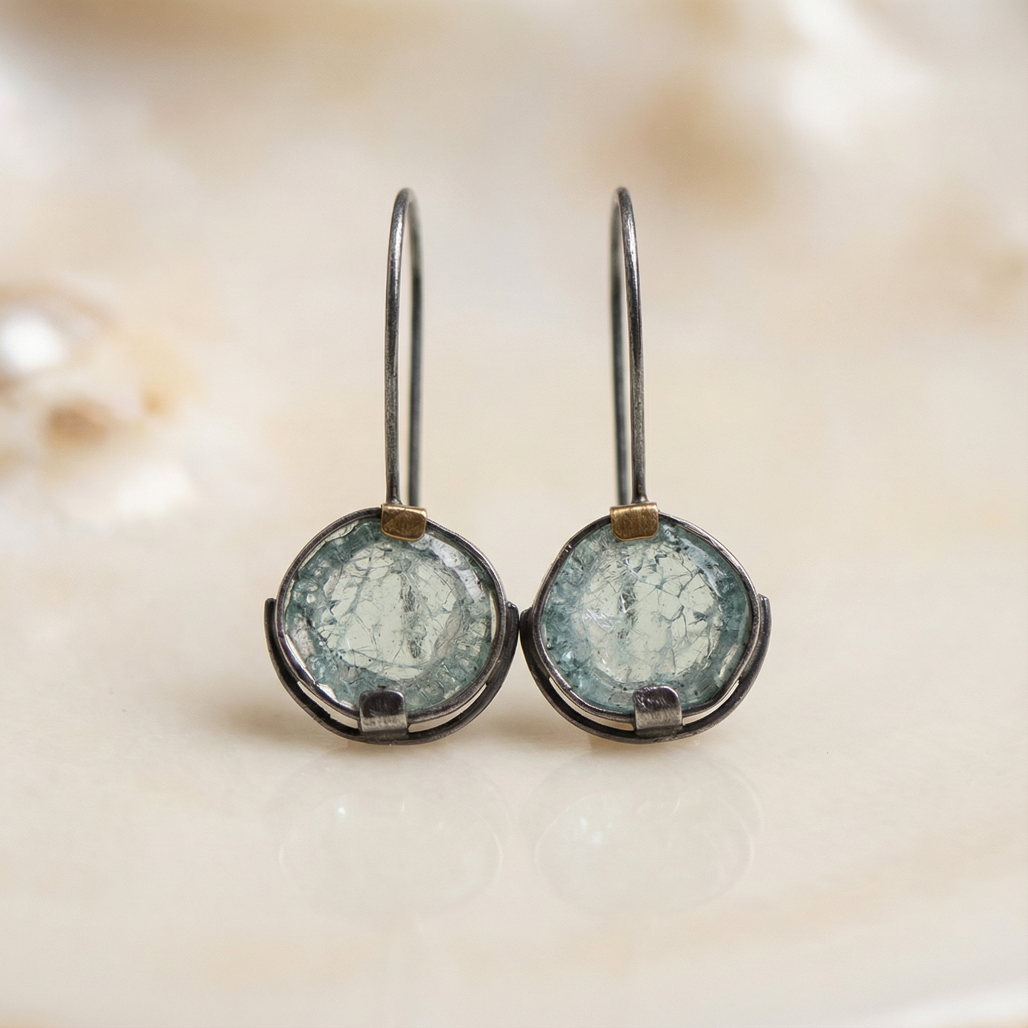 Vintage Ocean Crystal Earrings