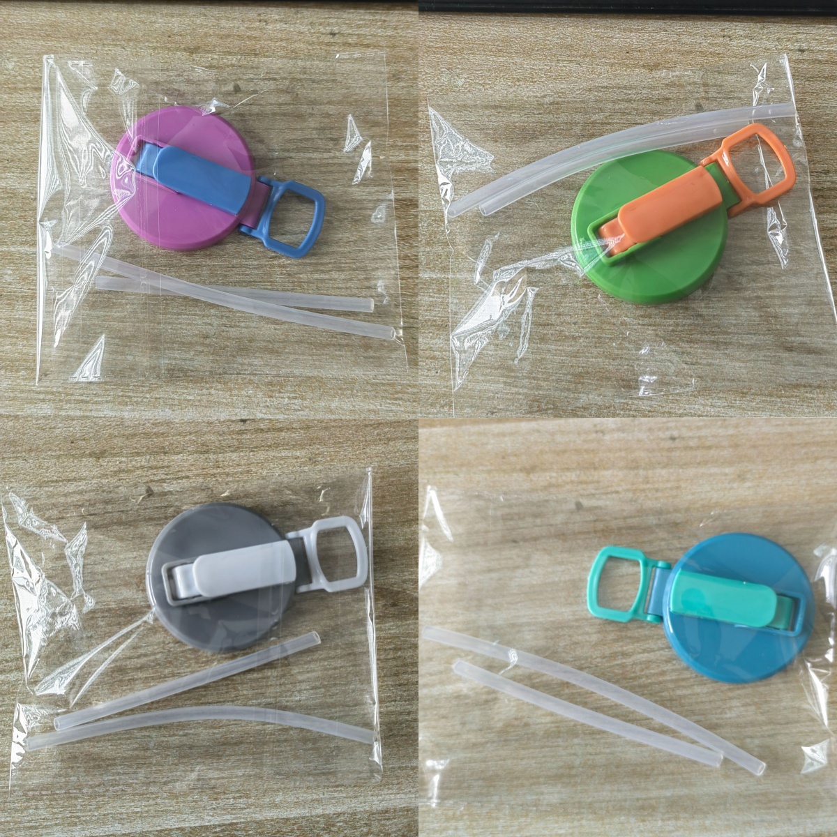 Can holder with spill-proof lid and straw