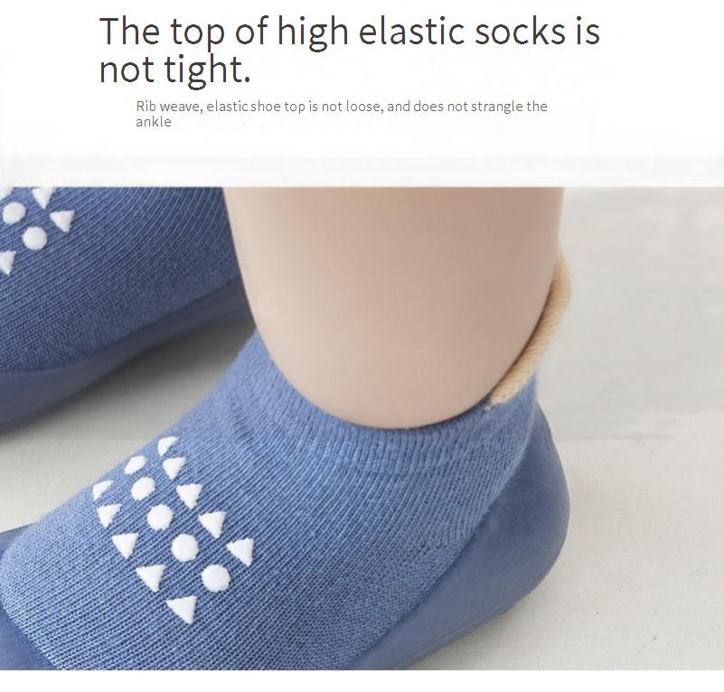 Baby Non-Slip Toddler Shoes, Infants and Toddlers, Wear-Resistant Soft-Soled Shoes, Indoor Rubber Soles, Outer Wear, Soft Socks