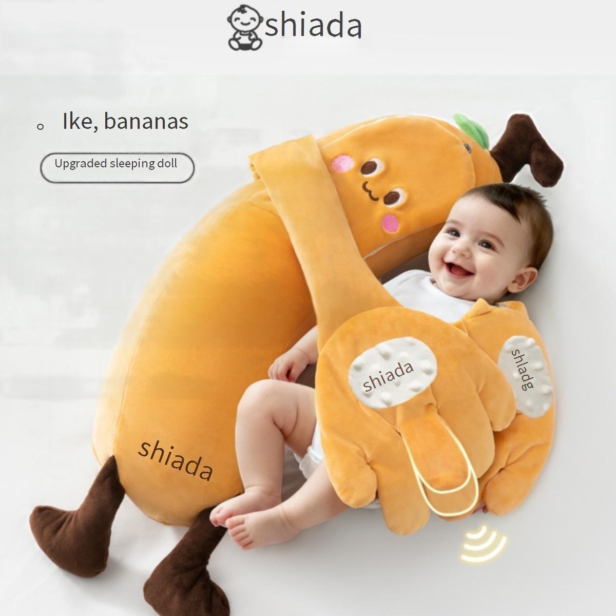 Baby Soothing Palm Hugging Sleep Patting Coaxing Artifact Baby Anti-Jump Sleeping Patting Buttocks Soothing Doll Pillow