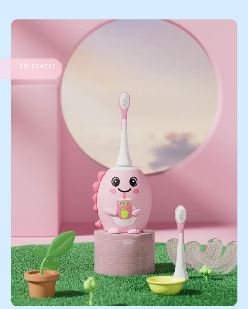 U-shaped electric toothbrush for children, rechargeable, suitable for 2-6-12 year old babies/kids