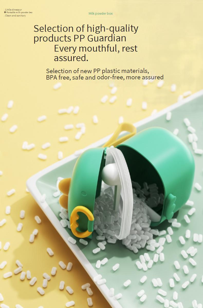 Baby formula container, moisture-proof, large capacity storage jar with divided compartments