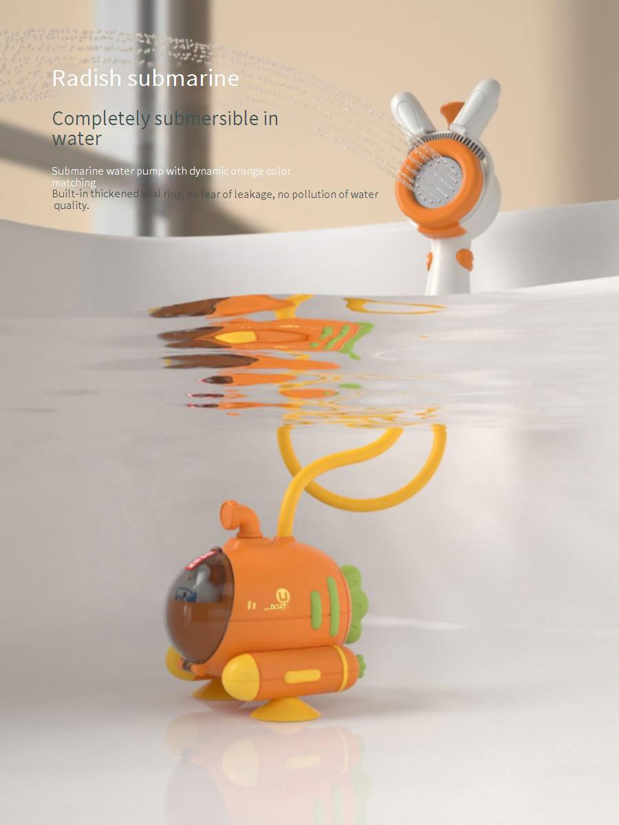 Electric shower head toy, summer water play duck baby spray shower head