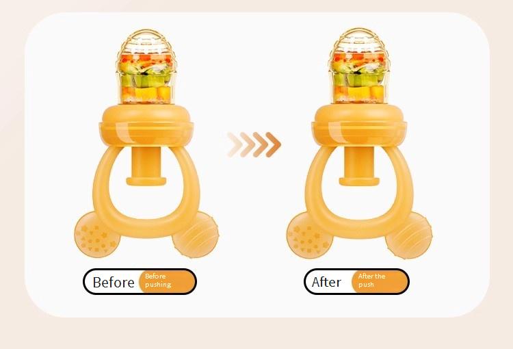 Silicone Baby Fruit and Vegetable Teether Pouch