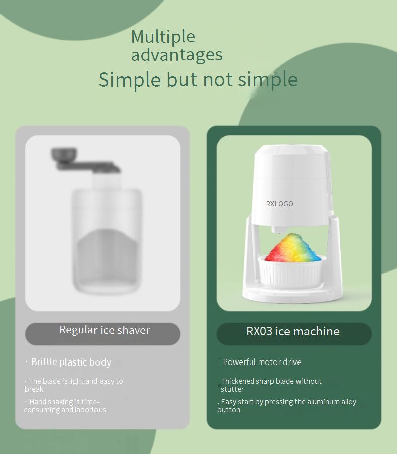 New model small household electric automatic ice shaver