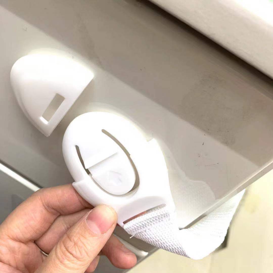 Child Safety Cabinet Locks – 10-pack adjustable adhesive latches for drawers, refrigerators, and toilets