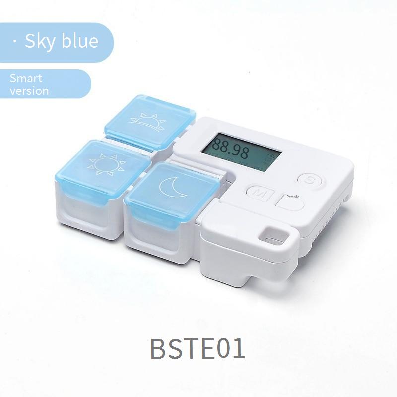 Portable smart electronic pillbox with timer/medication reminder for the elderly