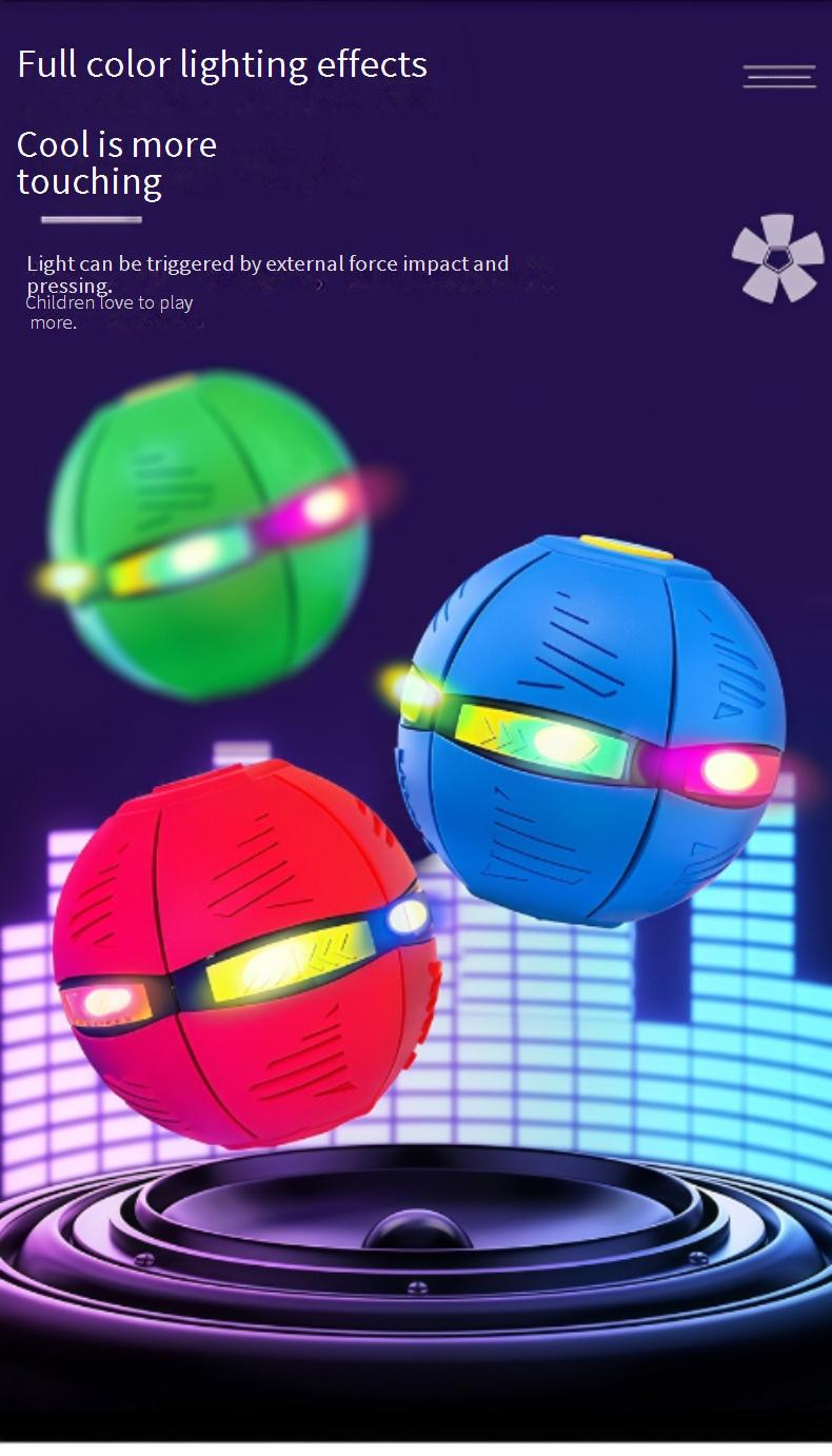Glowing Flying Saucer Ball Step-on Deforming Ball