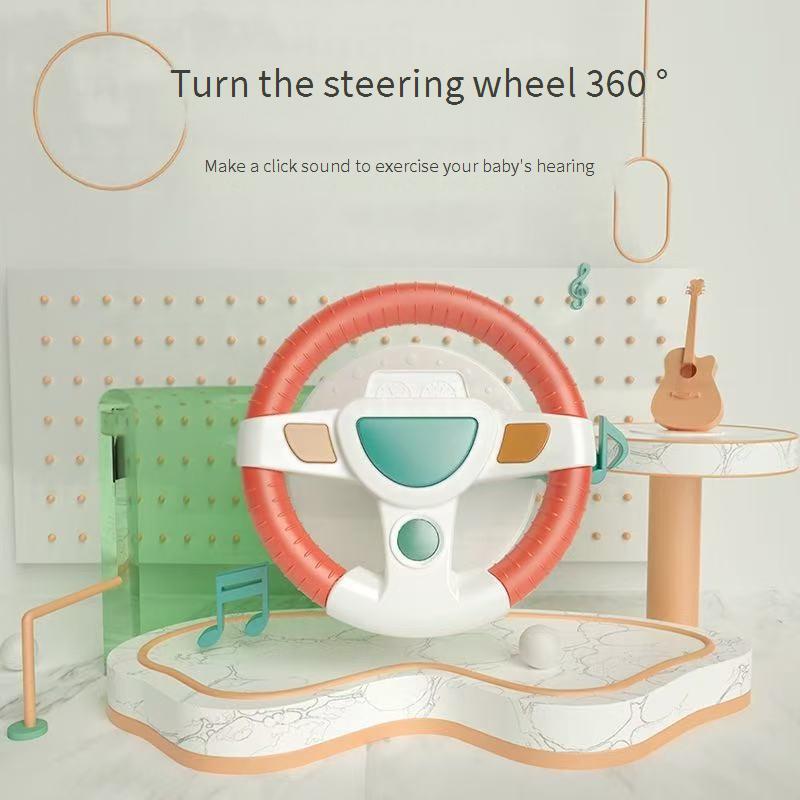 Child Safety Seat Rear-Seat Vehicle Mounted Simulated Steering Wheel Driving Simulation