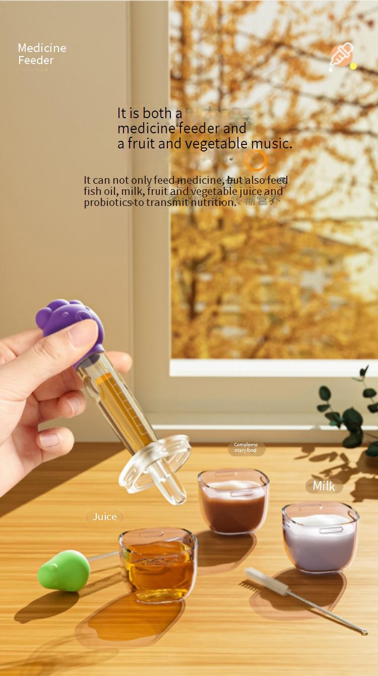 Anti-choking dropper-style medicine dispenser for children, specially designed for newborns