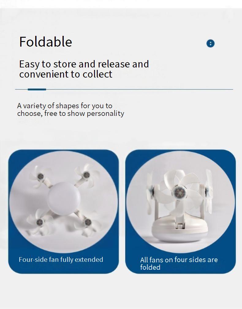 2-in-1 LED bladeless ceiling fan light with remote control, E27 lamp holder, and concealed fan blades