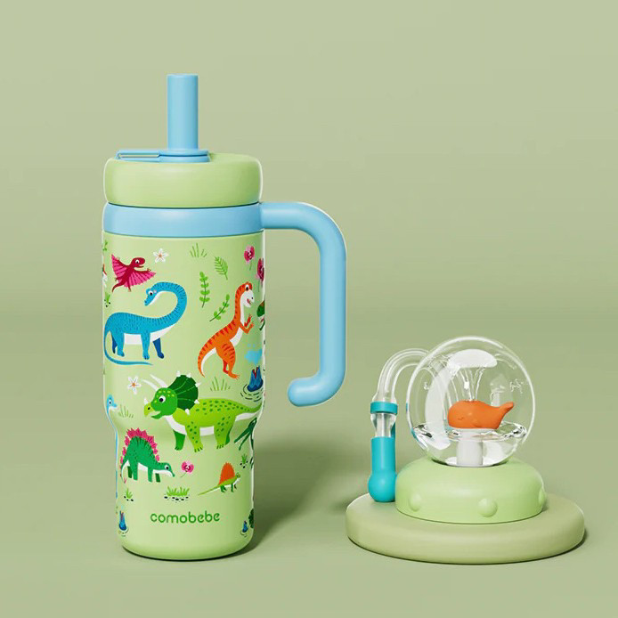 Whale-shaped sippy cup for babies