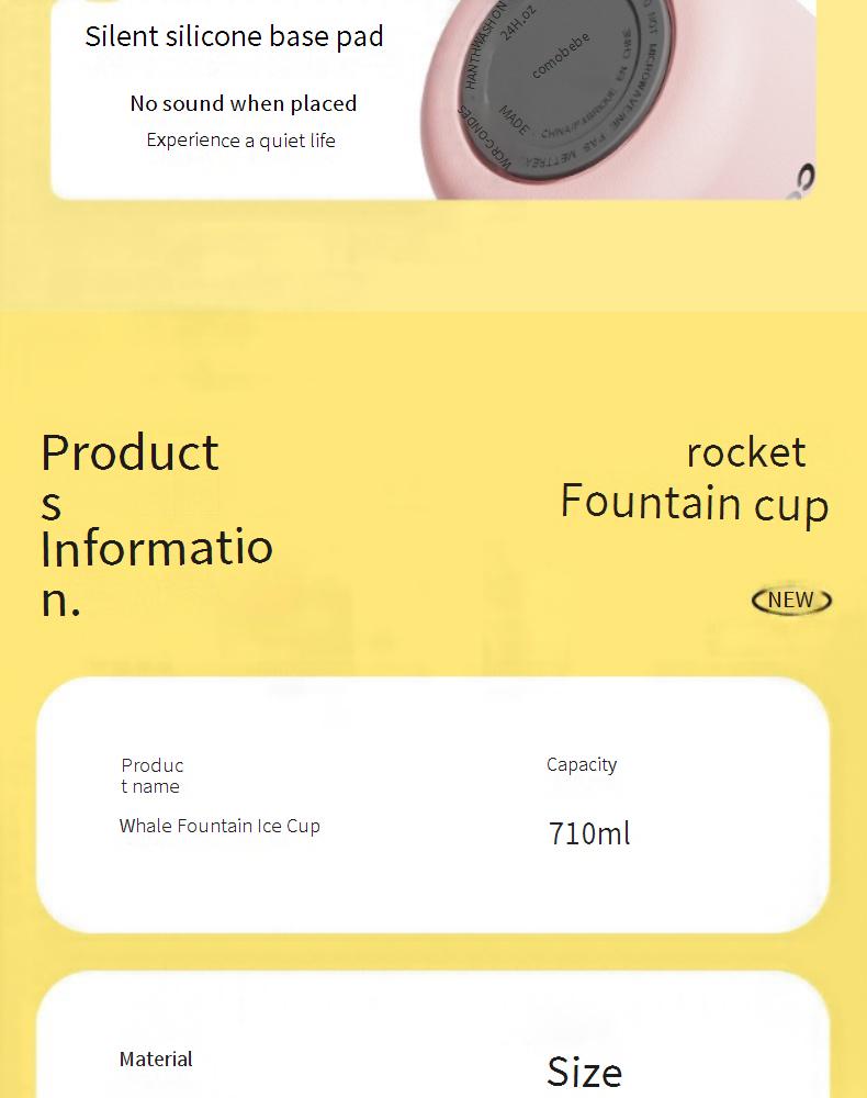 Whale-shaped sippy cup for babies