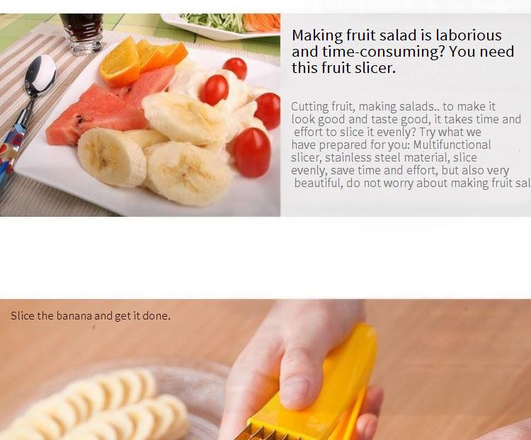 Everyday kitchen tool, creative ring-shaped slicer for salads and fruit platters