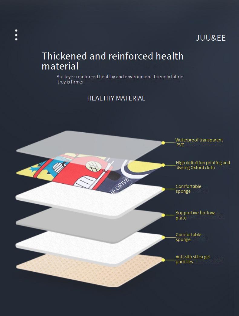 Children's soothing toy tray, car back seat baby entertainment tool, cartoon car folding table