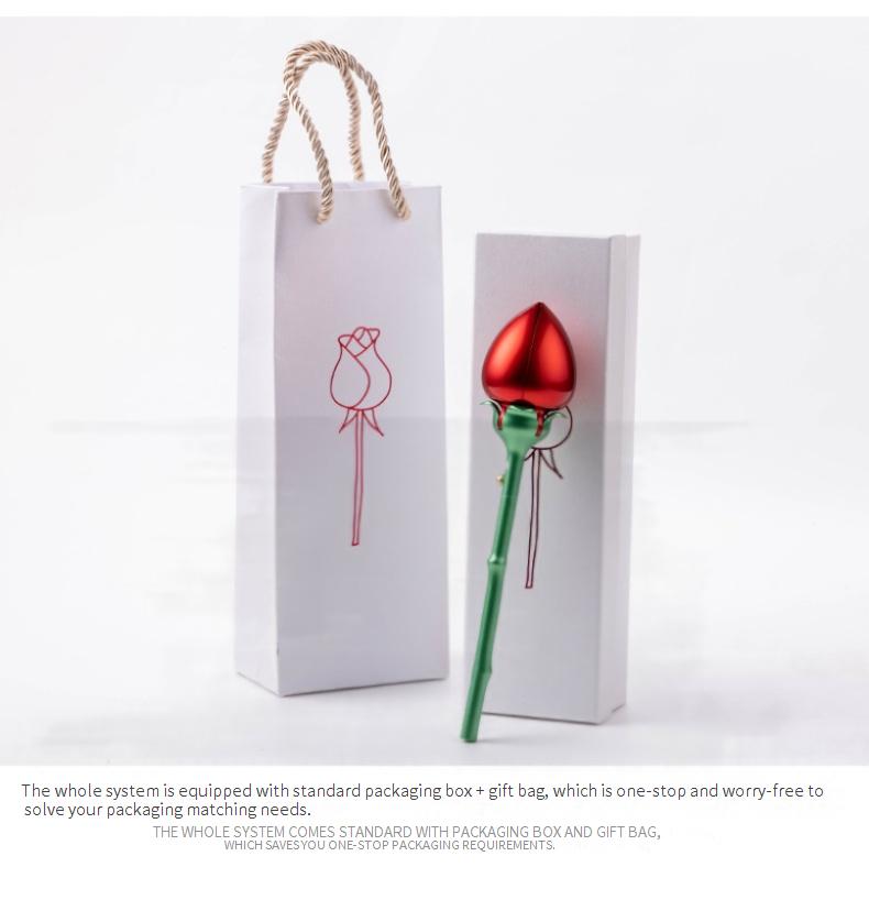 Rose gift box automatic jewelry box, Valentine's Day gift, ring and pendant jewelry box