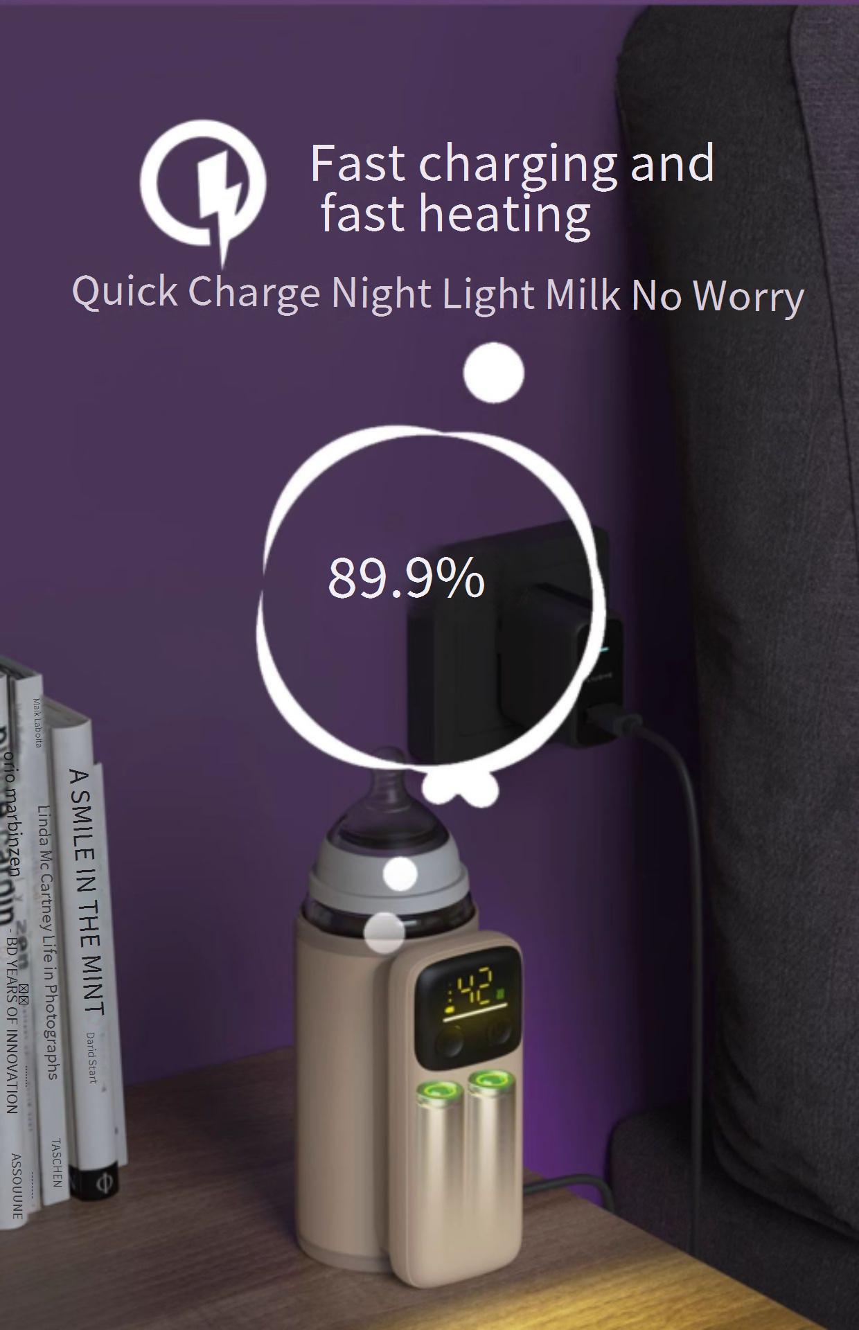 Portable Bottle Warmer: Rechargeable Milk Warmer