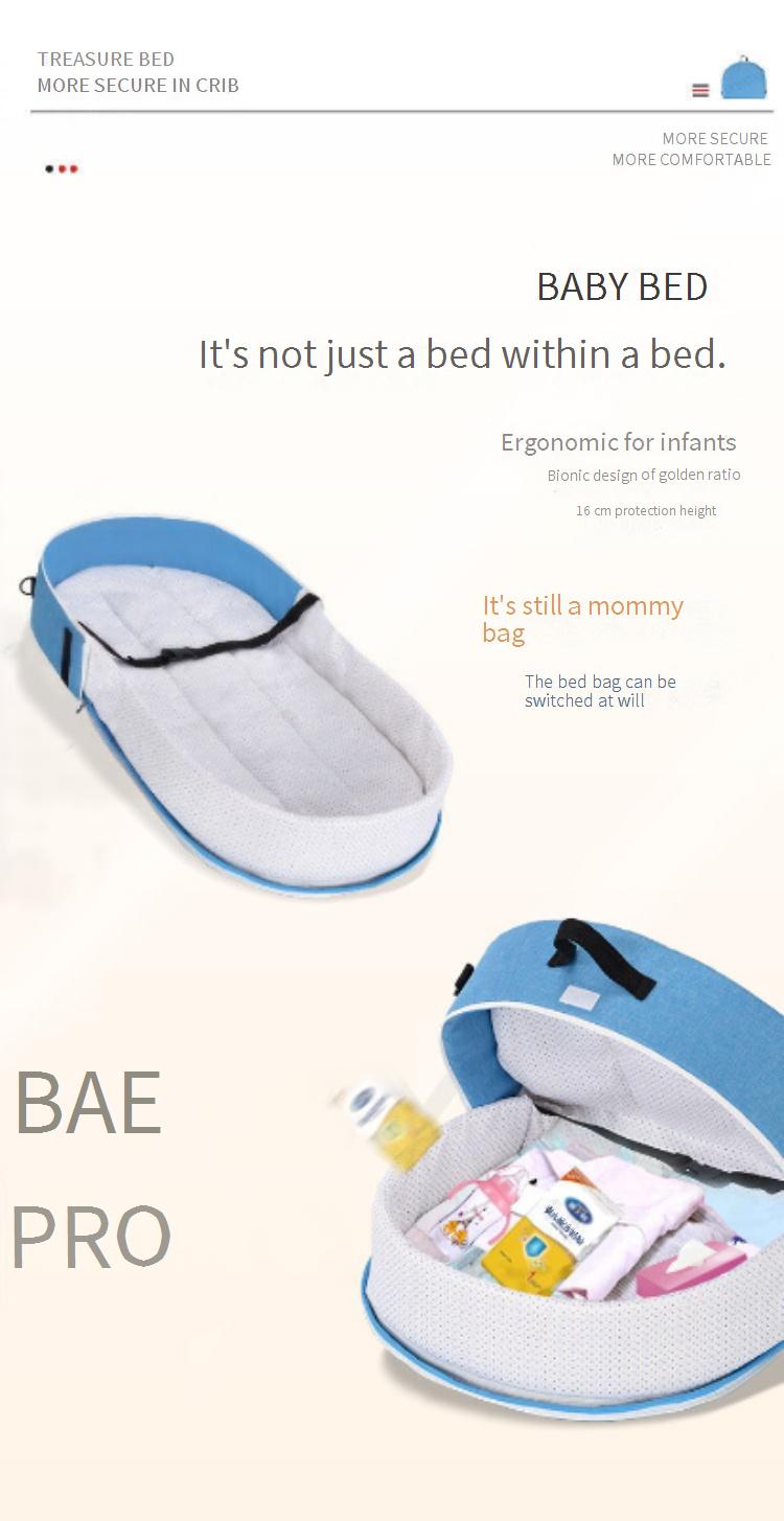 Baby cot Foldable mosquito-proof cot-in-cot Convenient outdoor travel cot
