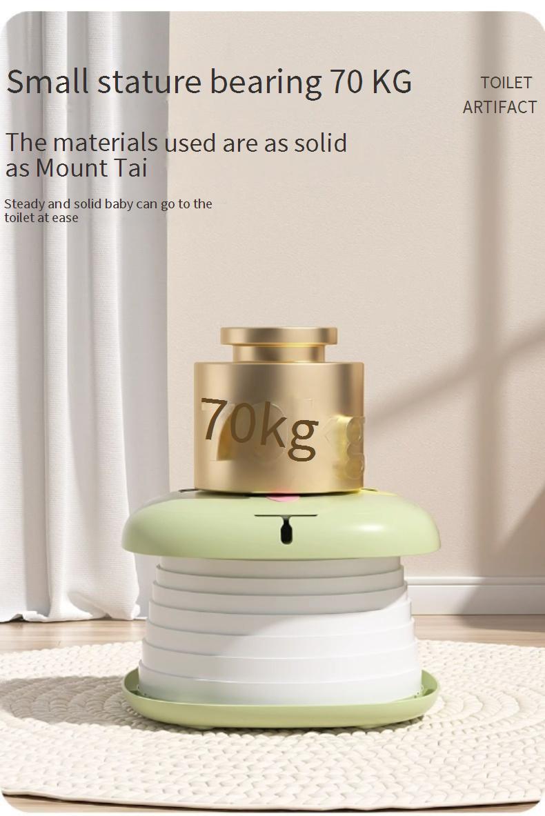 Children's Car-Mounted Folding Toilet Outdoor Camping Emergency Gadget Travel Portable Potty for Kids