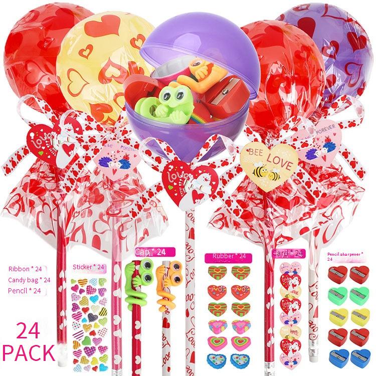 Valentine's Day Toy and Gift Set for Children's Classroom Party Exchange