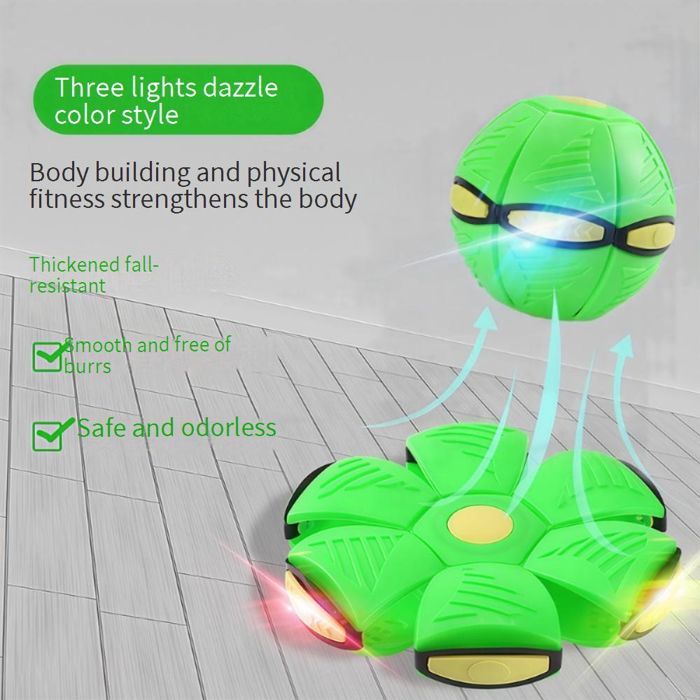 Glowing Flying Saucer Ball Step-on Deforming Ball