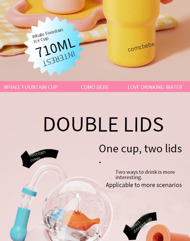 Whale-shaped sippy cup for babies