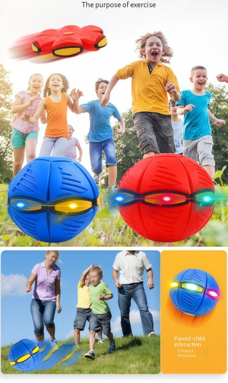 Glowing Flying Saucer Ball Step-on Deforming Ball