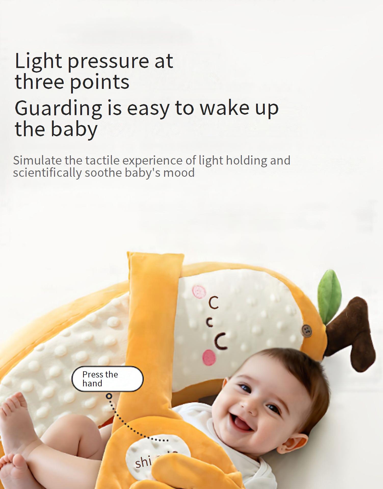 Baby Soothing Palm Hugging Sleep Patting Coaxing Artifact Baby Anti-Jump Sleeping Patting Buttocks Soothing Doll Pillow