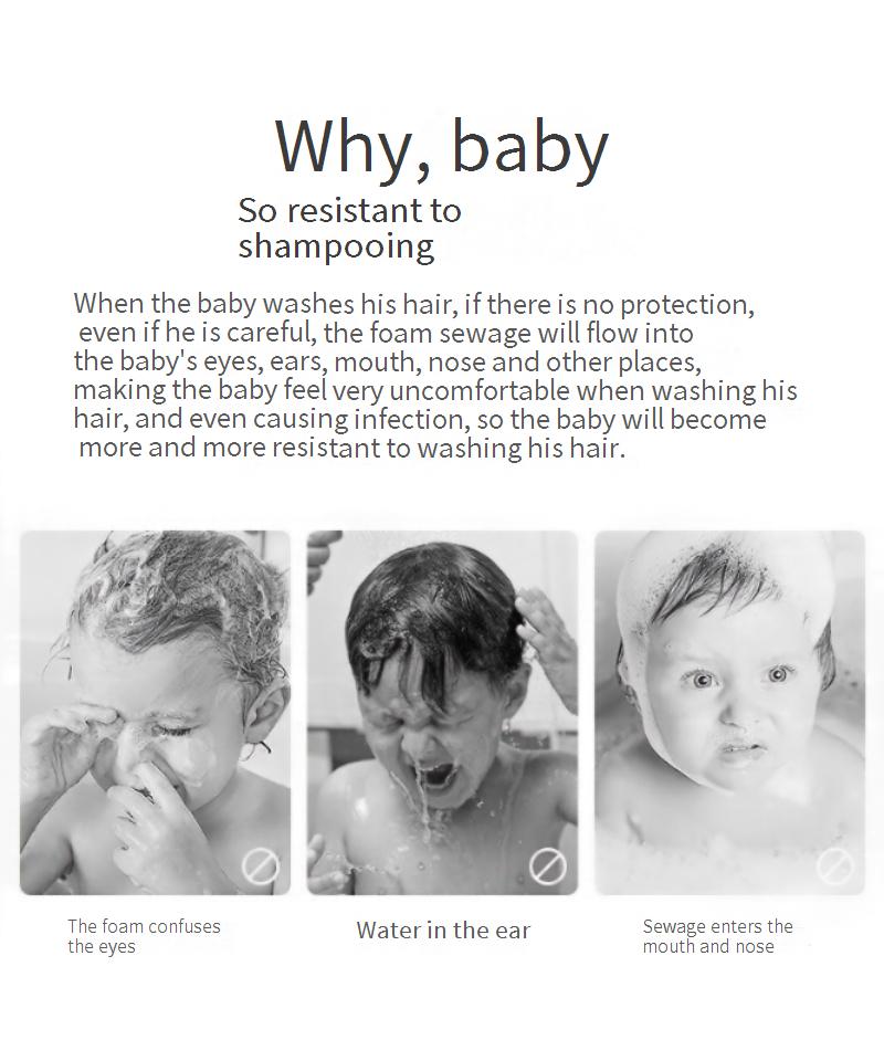 Baby shampoo aids, shampoo caps, baby bath products