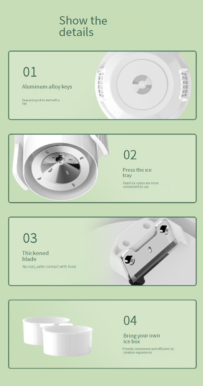 New model small household electric automatic ice shaver