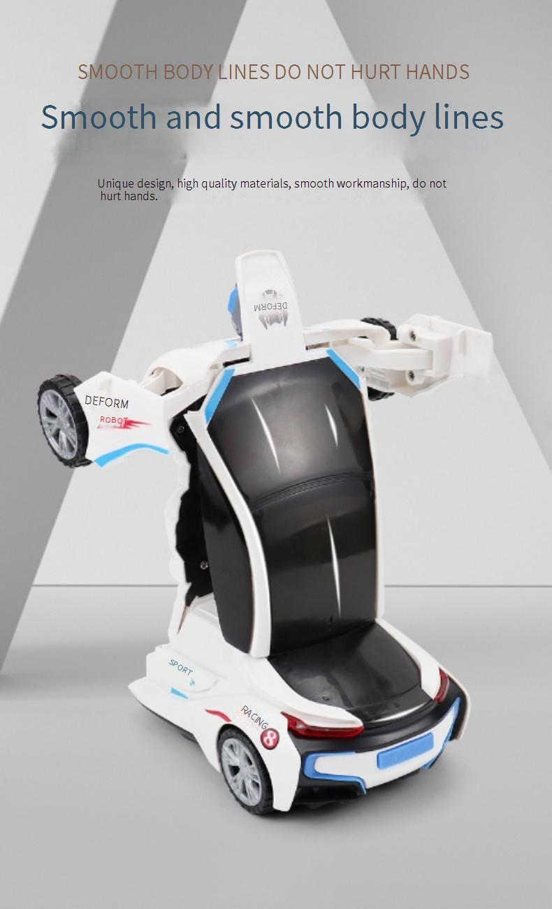 Transforming Rotating Robot Children's Toy Sound and Light Car