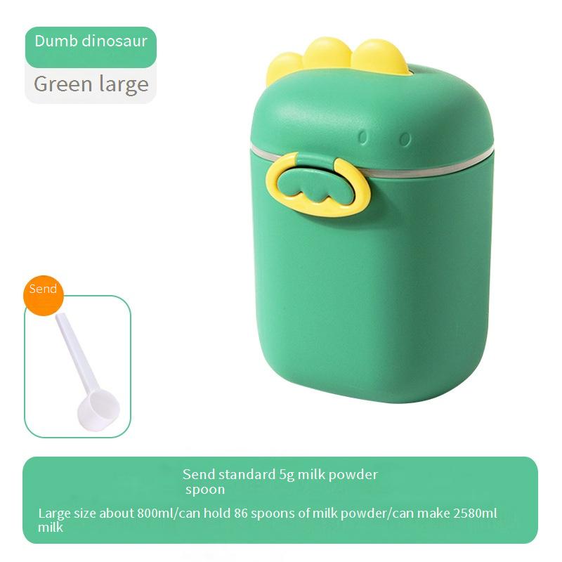 Baby formula container, moisture-proof, large capacity storage jar with divided compartments