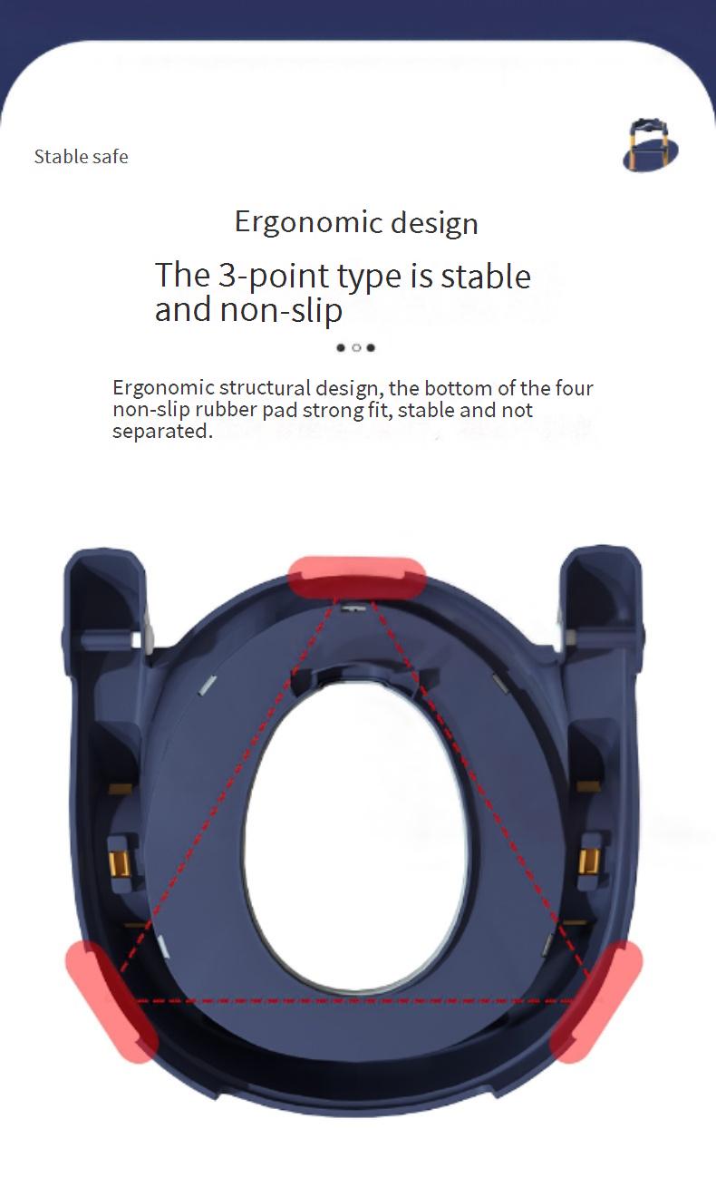 Step-by-Step Foldable Potty Seat for Boys and Girls Baby Potty with Foldable Frame
