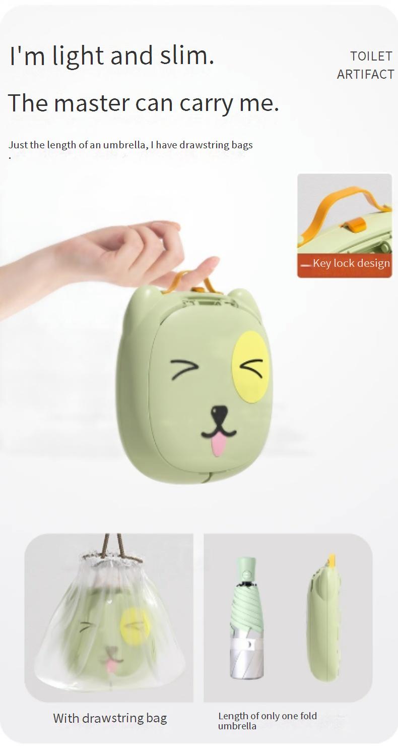 Children's Car-Mounted Folding Toilet Outdoor Camping Emergency Gadget Travel Portable Potty for Kids