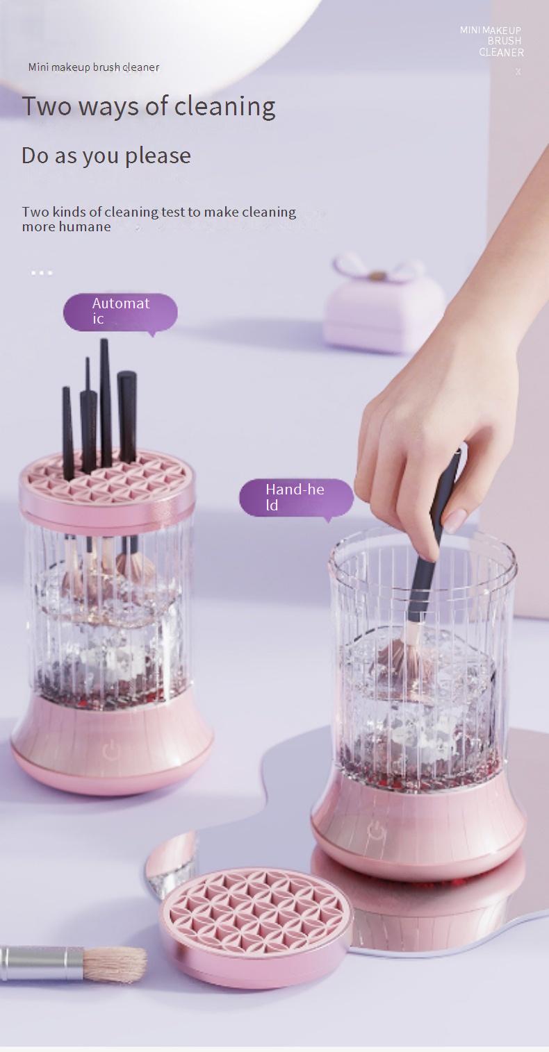 Multifunctional makeup brush cleaner
