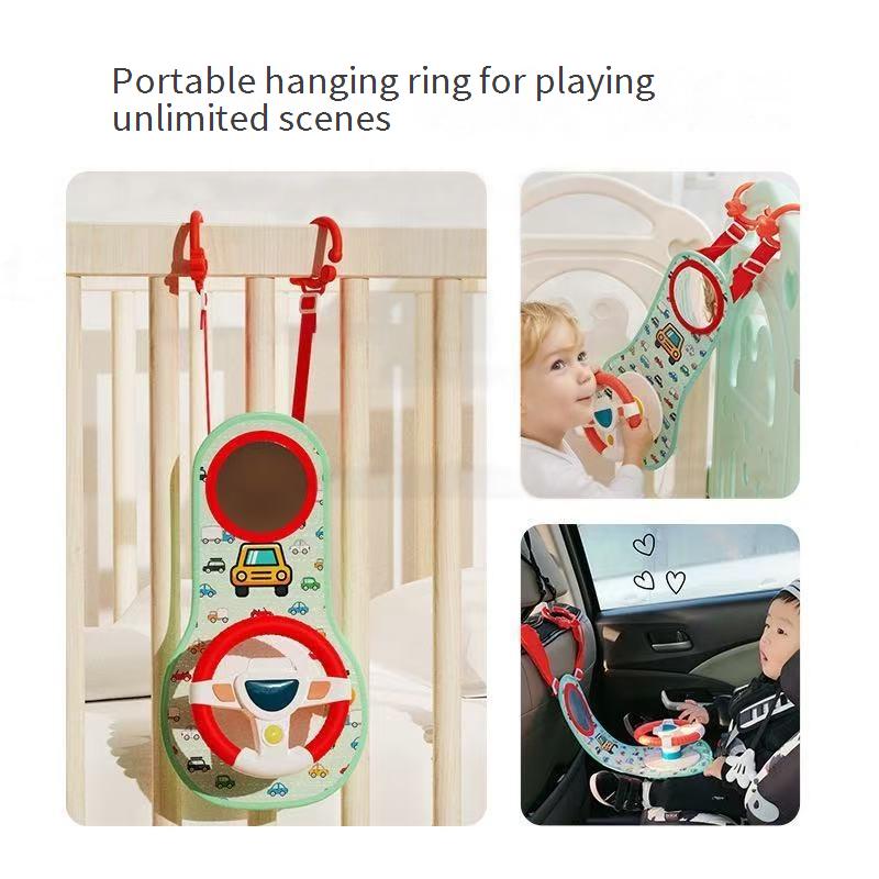 Child Safety Seat Rear-Seat Vehicle Mounted Simulated Steering Wheel Driving Simulation