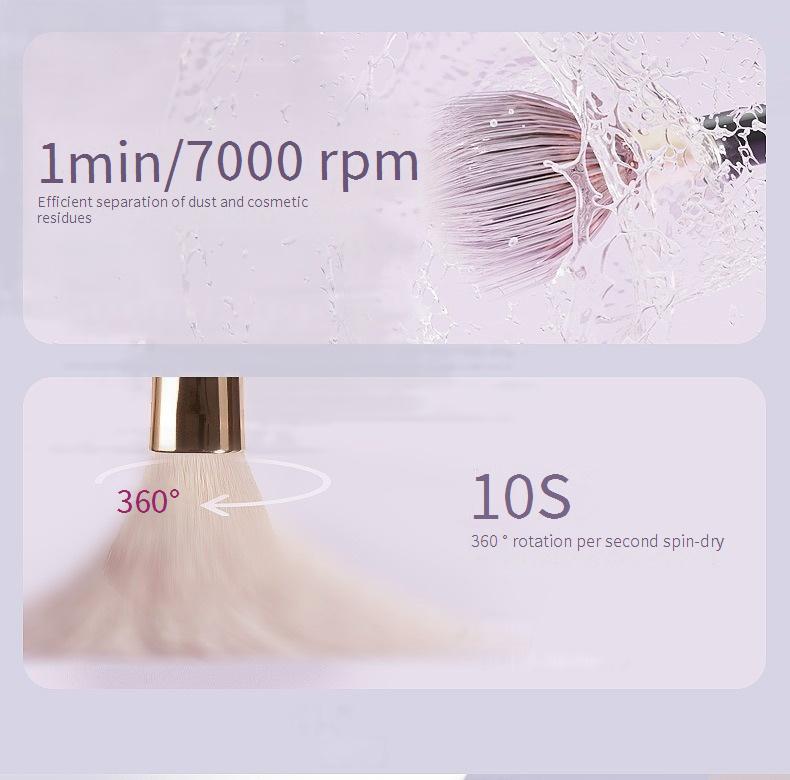 Multifunctional makeup brush cleaner