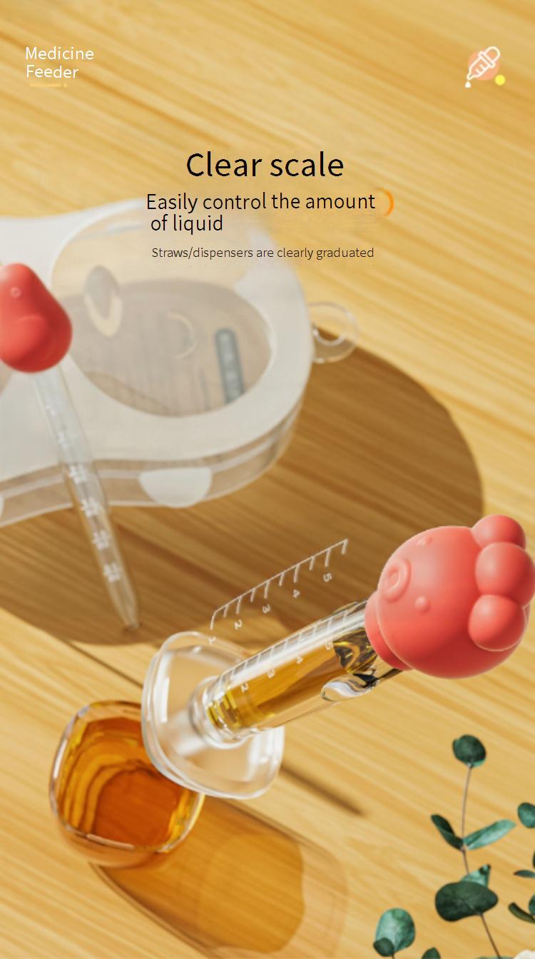 Anti-choking dropper-style medicine dispenser for children, specially designed for newborns