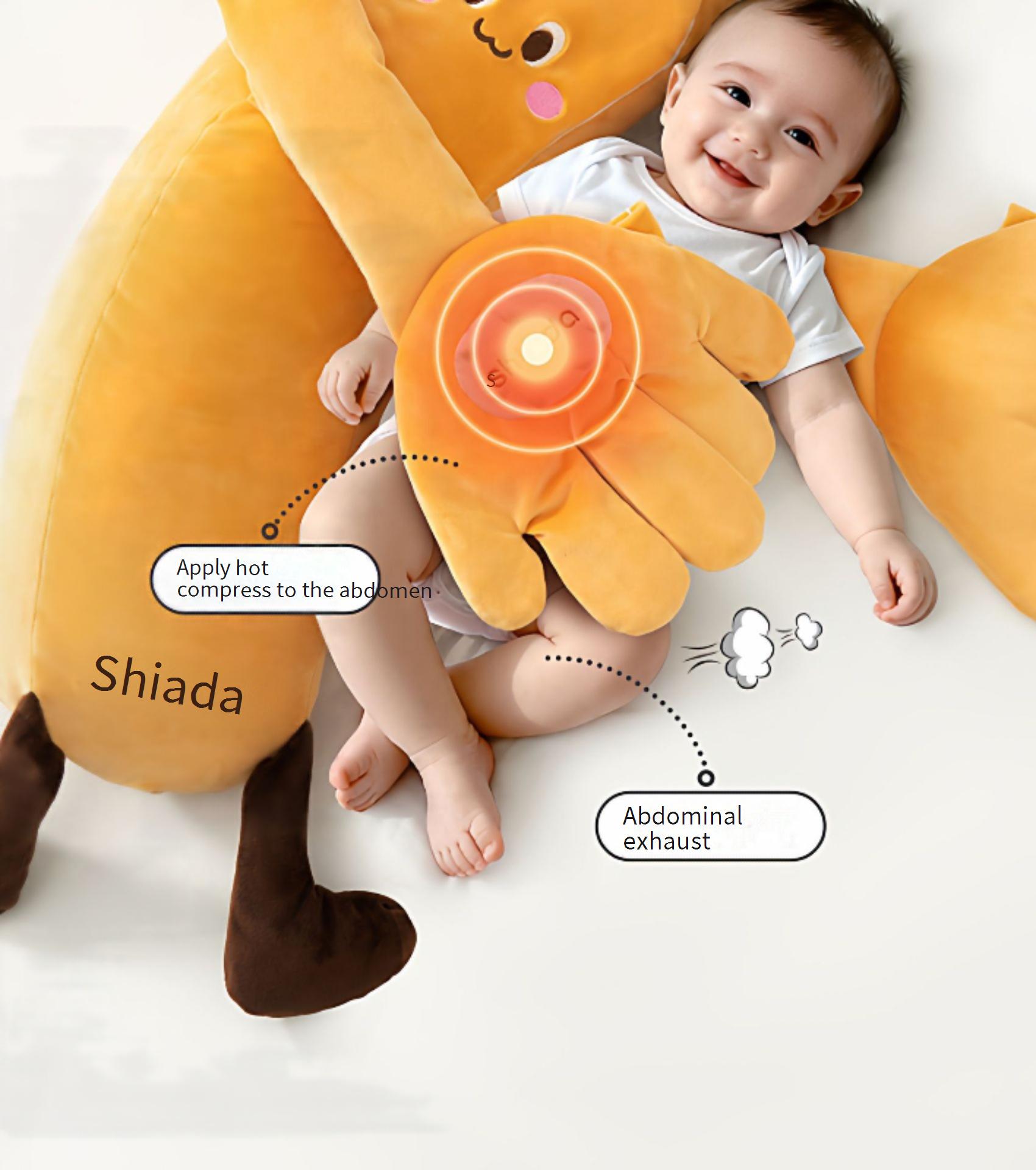 Baby Soothing Palm Hugging Sleep Patting Coaxing Artifact Baby Anti-Jump Sleeping Patting Buttocks Soothing Doll Pillow