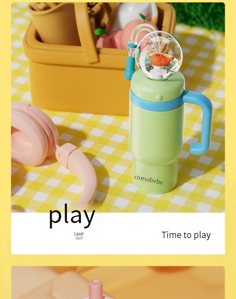 Whale-shaped sippy cup for babies