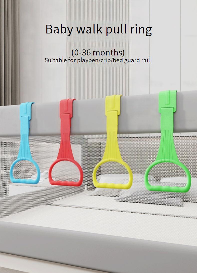 Baby standing and pulling ring game playpen; crib fence accessories